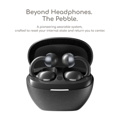 SoClip Pebble｜The World‘s First Open-Ear Wellness Earbuds-Black